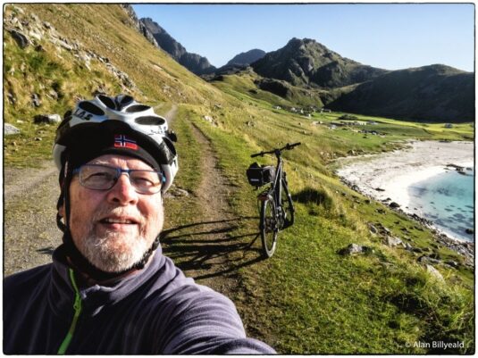 Alan på sykkeltur