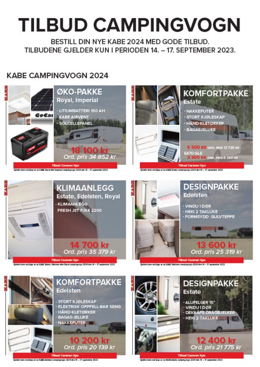Tilbud messe campingvogn